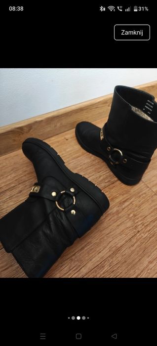 Botki Michael Kors 39 skórzane premium skóra kozaki