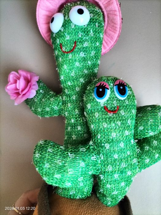 танцюючий, співаючий музичний  кактус 3 в 1 інтерактивна іграшка