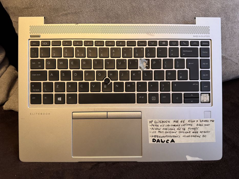 HP Elitebook 745 G5 ryzen 7 2700u kadlubek dawca