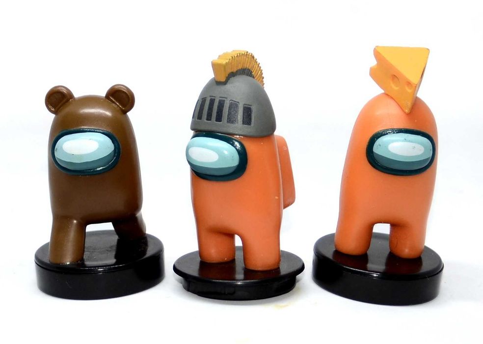 Figurki Among Us stempelki pieczątki zestaw 3 sztuki gra Innersloth