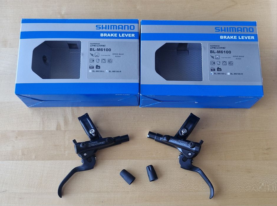 Par de manetes Shimano DEORE novas a estrear