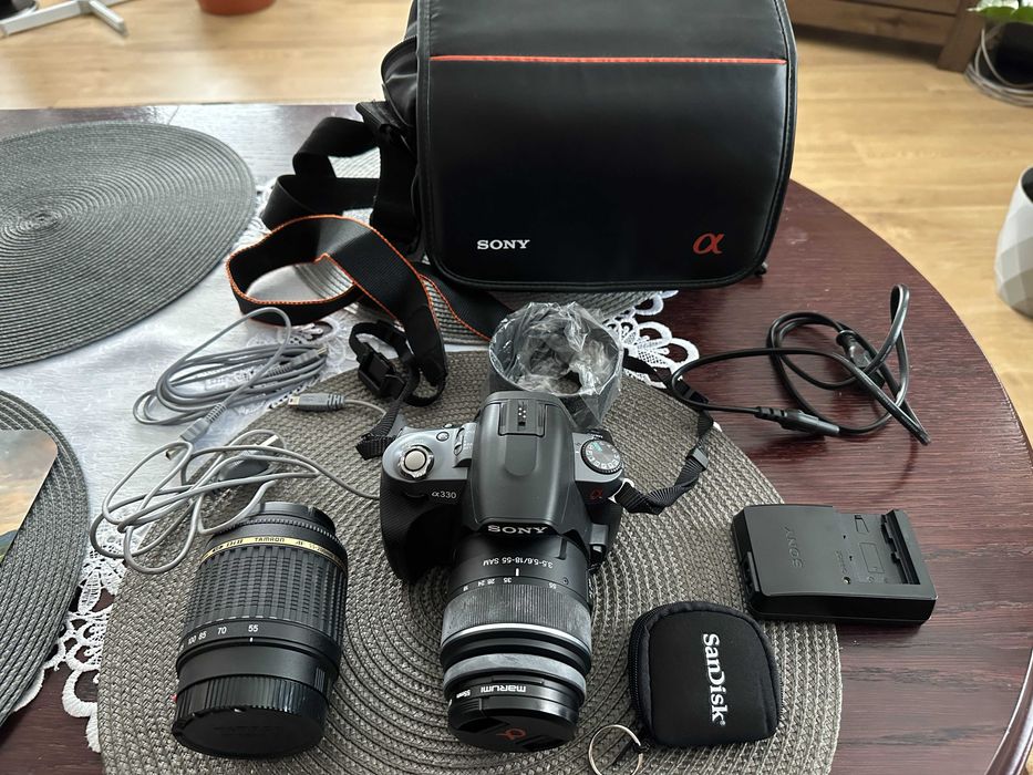 APARAT LUSTRZANKA Sony DSLR-A330L z objektywem 18-55 mm