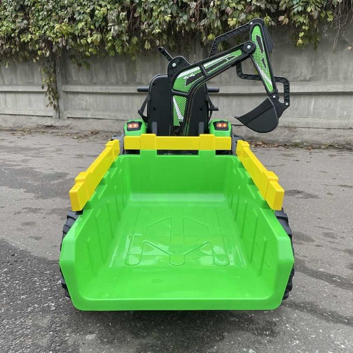 TRAKTOR Koparka JOHN DEERE Ładowarka Ciągnik Auto Akumulator 2 DZIECI