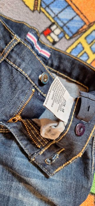 Spodnie 5-6lat Makpl dziewczynka 110/116 jeans bawełna