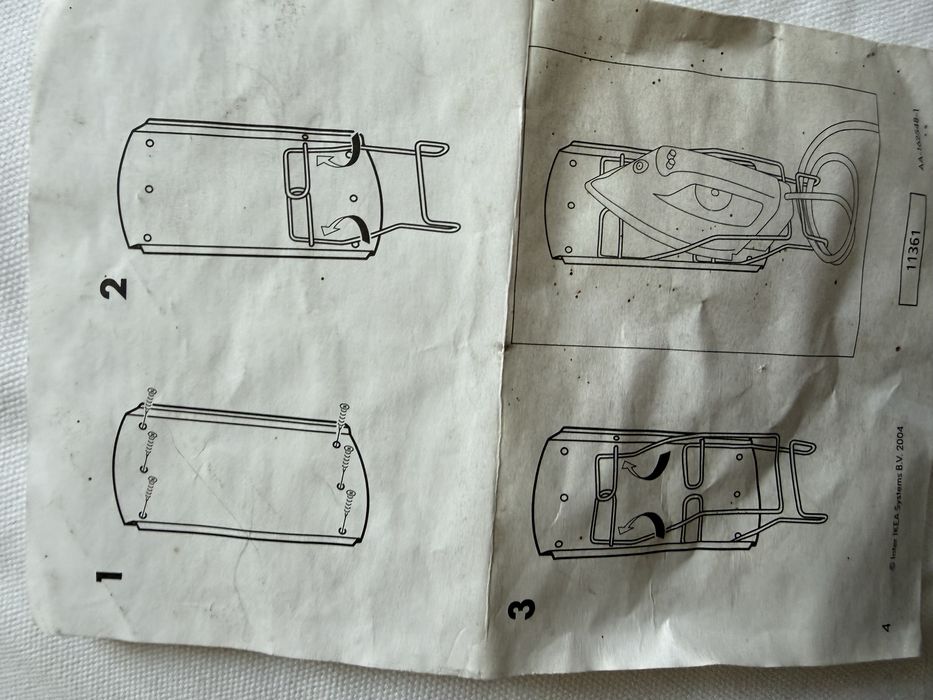 Uchwyt na żelazko Ikea