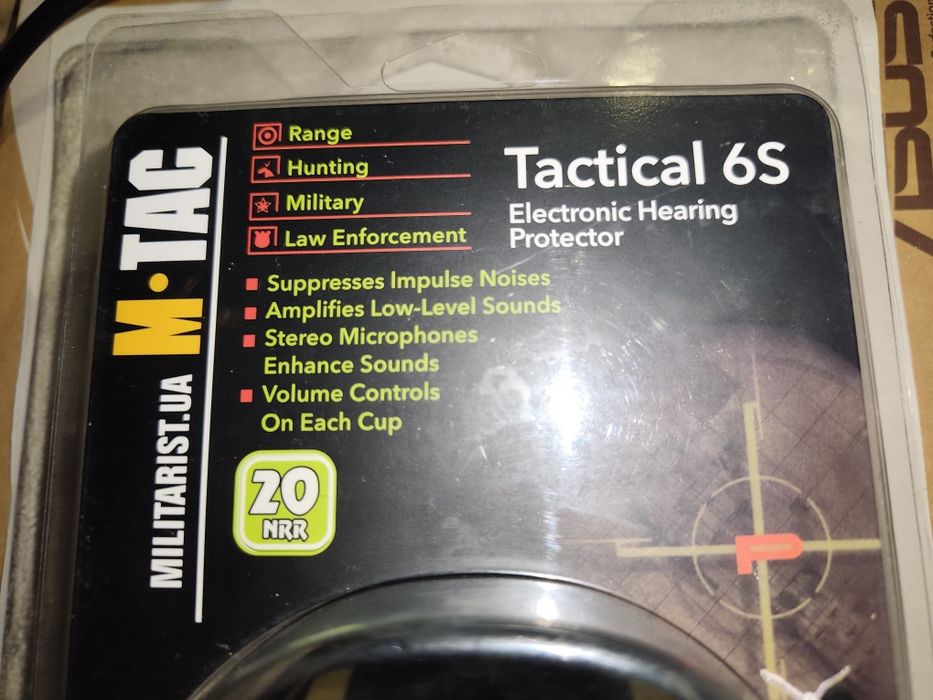 Активні стрілкові навушники M-Tac Tactical 6S Olive