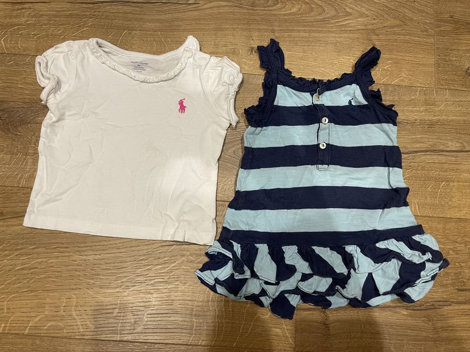 Ralph Lauren podkoszulek i sukienka rozm. 74 - 80