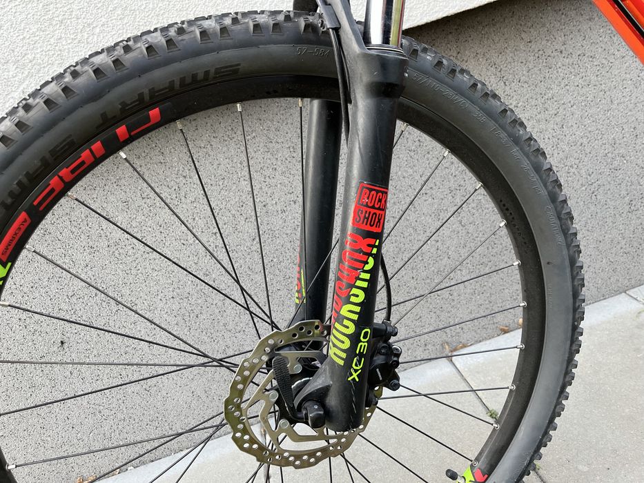 Rower mtb pomarańczowy unisex