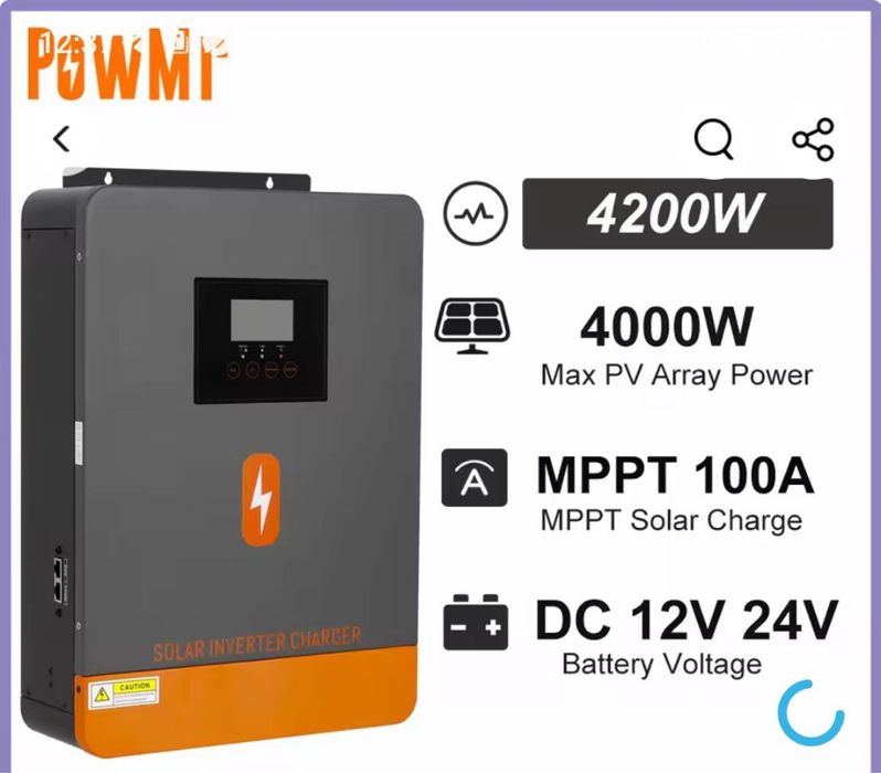 Інвертор 4200w   POW-HVM4.2k-24V-D