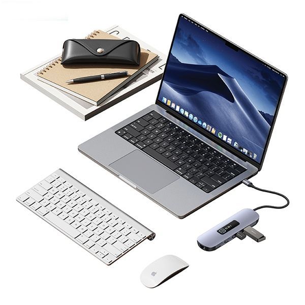 USAMS Adapter HUB 10w1 3xUSB 3.0/TF/SD/USB-C/HDMI/RJ45/VGA PD100W