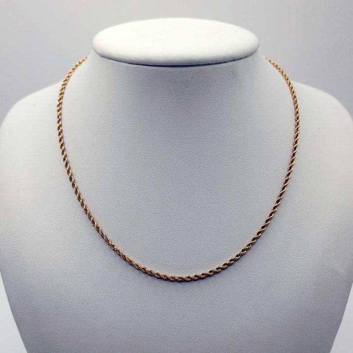 Złoty łańcuch - Łańcuszek Kordel ze Złota 585, 9,43g. 50cm.