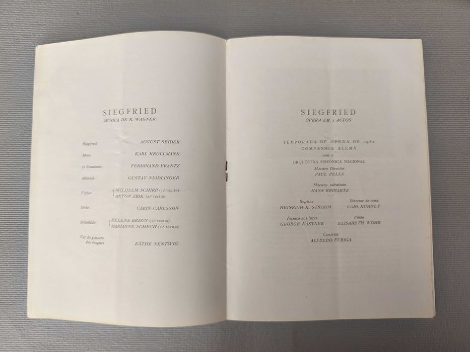 SIEGFRED - Wagner
Programa Ópera S. Carlos+ BILHETE