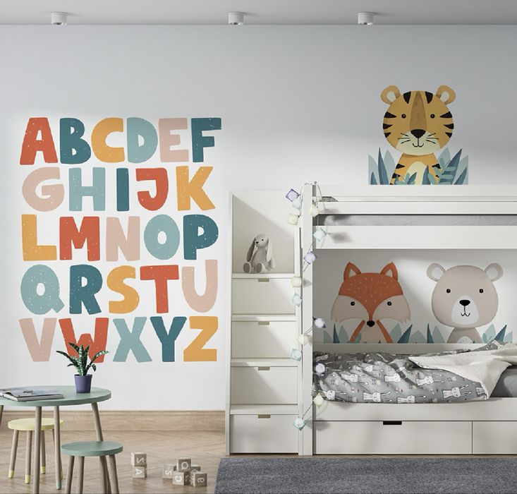 Naklejki na sciane alfabet