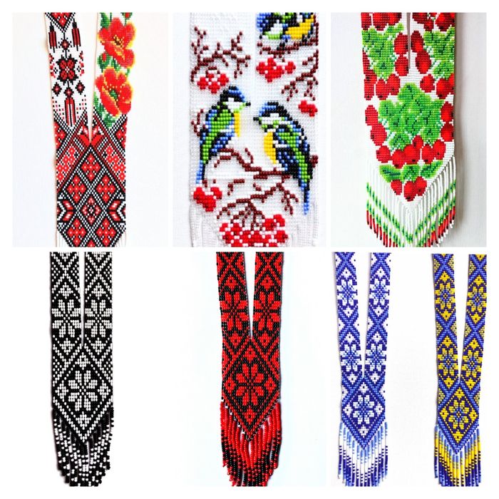 Гердан українські прикраси з бісеру