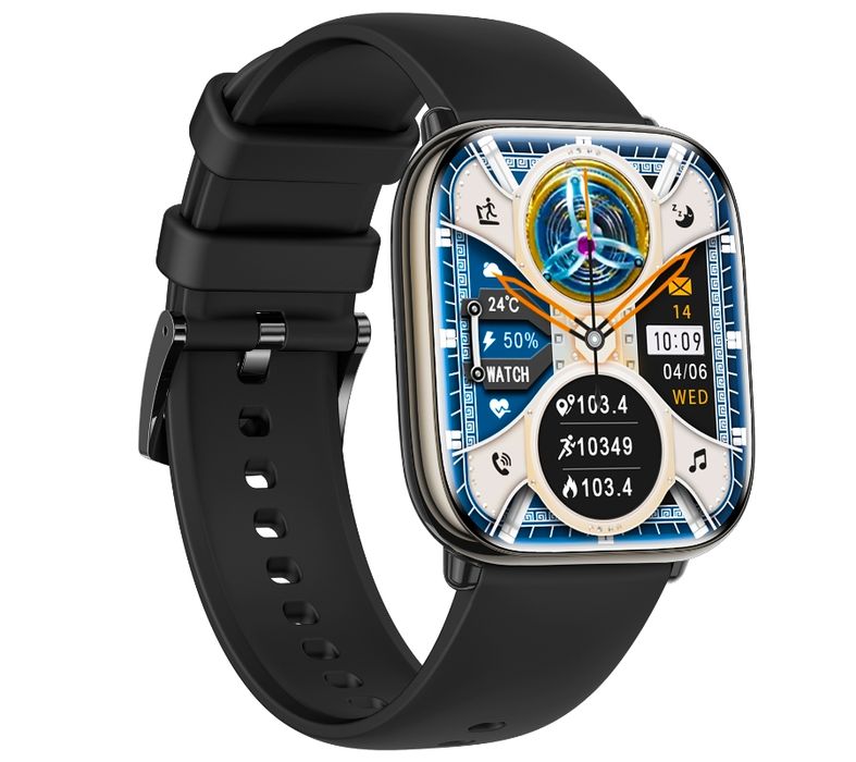 smartwatch damski rubicon rncf31 black