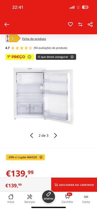 Mini frigorifico bar