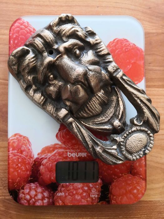 Kołatki mosiężne Lew