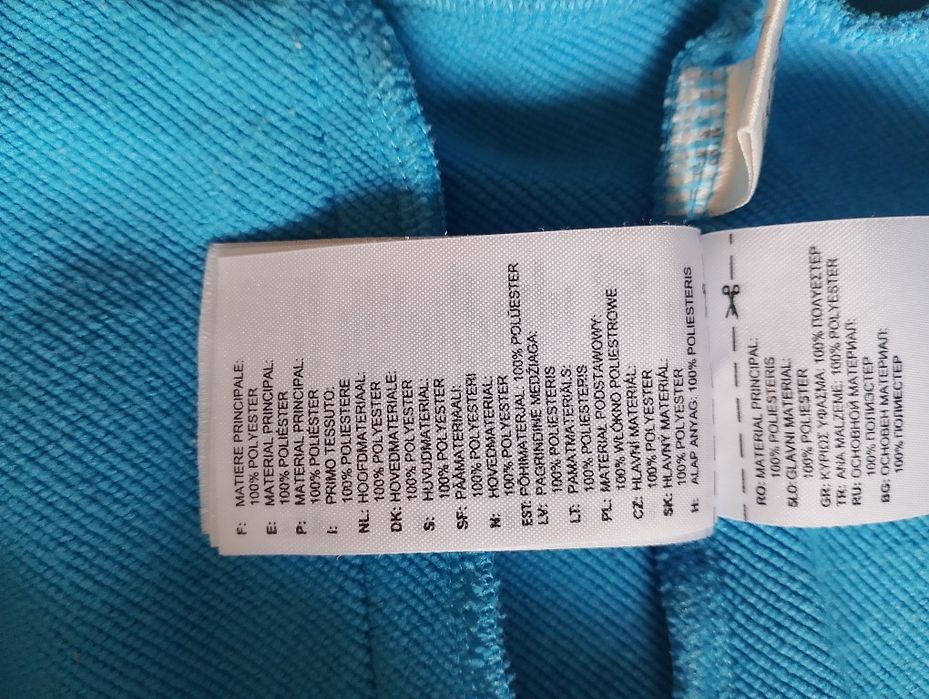 Błękitna bluza Adidas r. M