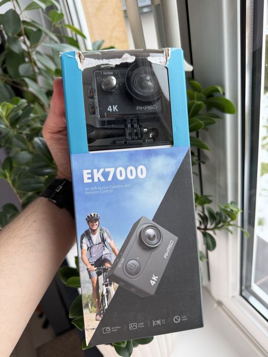 Akaso EK7000 Kamera Sportowa Wodoodporna Zestaw WiFi UHD 4K