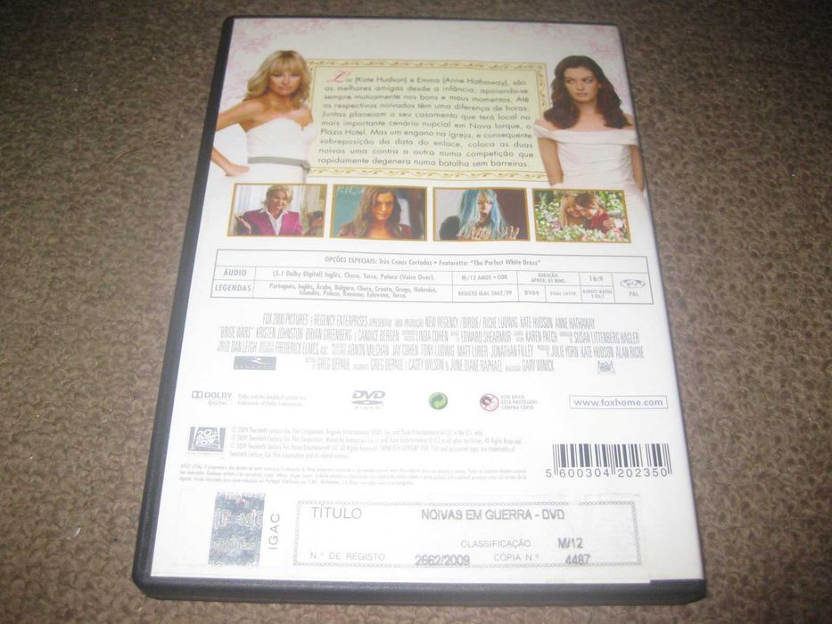 DVD "Noivas em Guerra" com Anne Hathaway