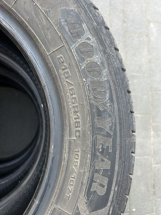 Opony goodyear 215/65r16c  8mm+ bus t5 t6 t7 r.2025