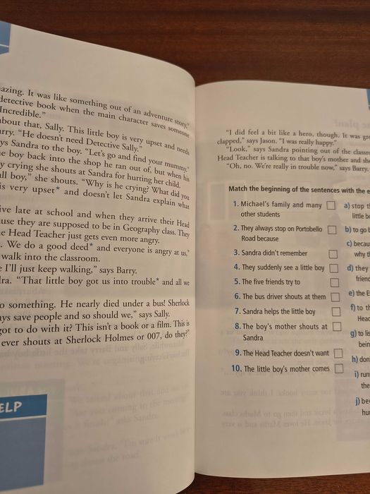 The Nothing Hill Spy Busters, mini livro de atividades inglês, compreensão escrita