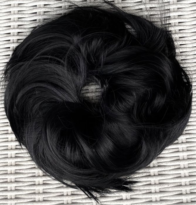 Premium Ultra włosy doczepiane, głęboka czerń, duży kok 269.