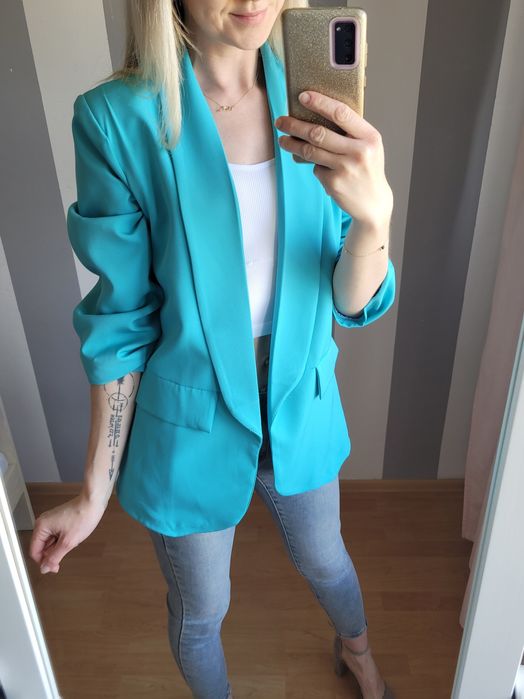 Marynarka żakiet niebieska uni