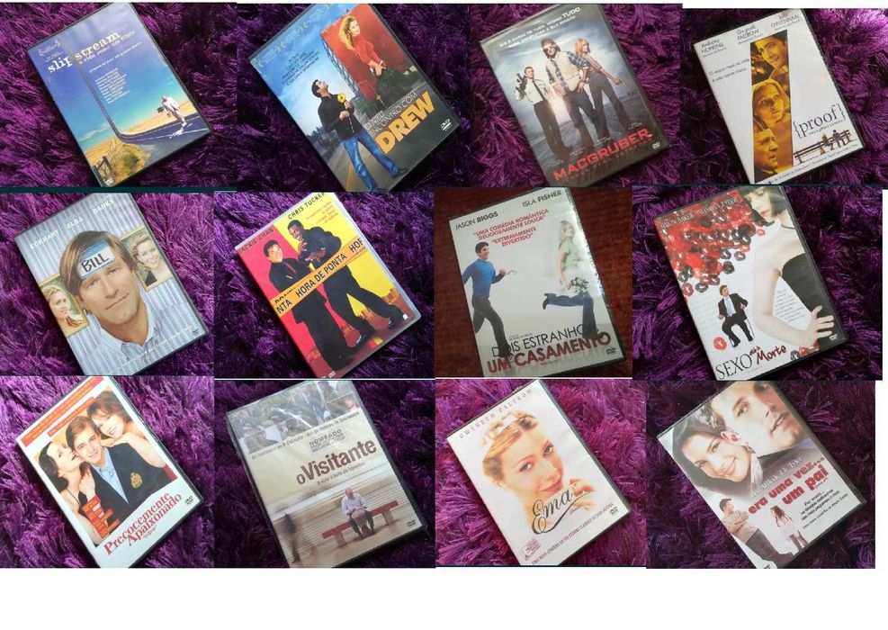 Lote de 12 filmes por 2,5€ - Slipstream, Visitante, Emma, Proof, etc