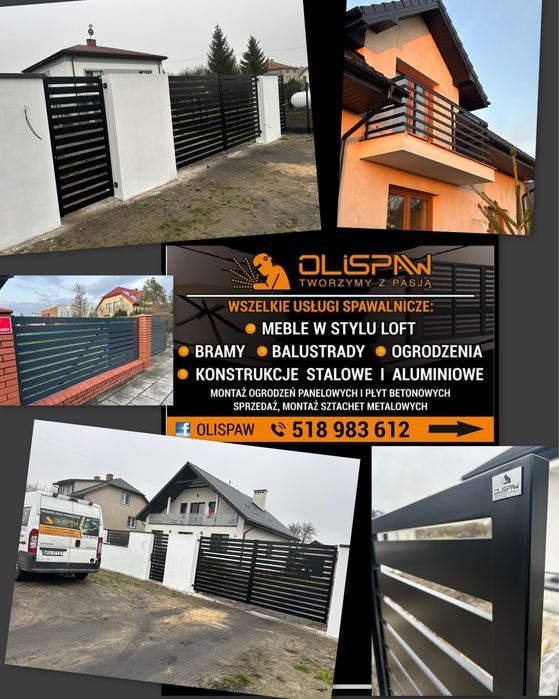 Sprzedaz , montaz ogrodzen . Producent bram super jakosc . OLISPAW