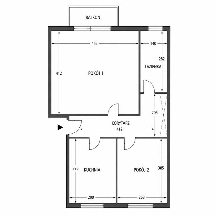2-pokojowe mieszkanie 47,65 m² | Radom Osiedle XV-lecia | Bezpośrednio