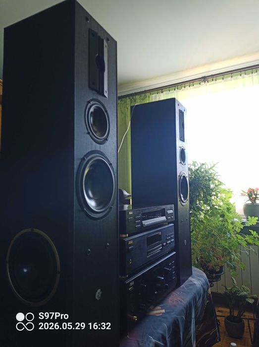 Gotowy Zestaw Stereo AKAI + Mocne Kolumny | Bluetooth, CD, Radio | Na Imprezy, do Altany, na Działkę!