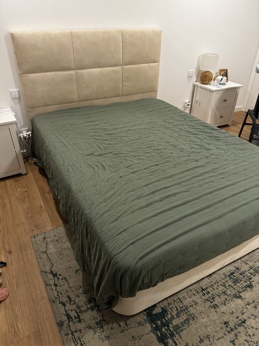 Sommier + Cabeceira + colchão