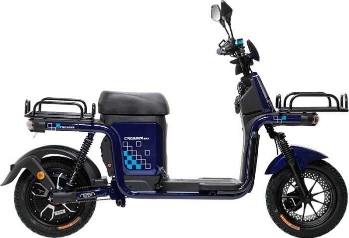 Електровелосипед Crosser SUPER MAX (1200W 30Ah LifePo4) Литий- Синій