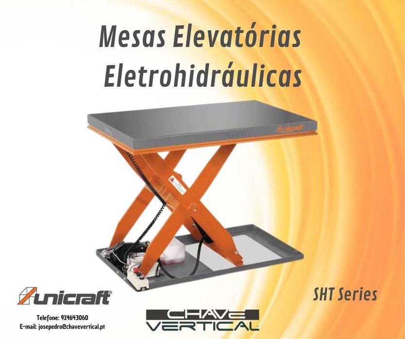 Mesas Elevatórias Eletrohidráulicas SHT Series UNICRAFT   JR19