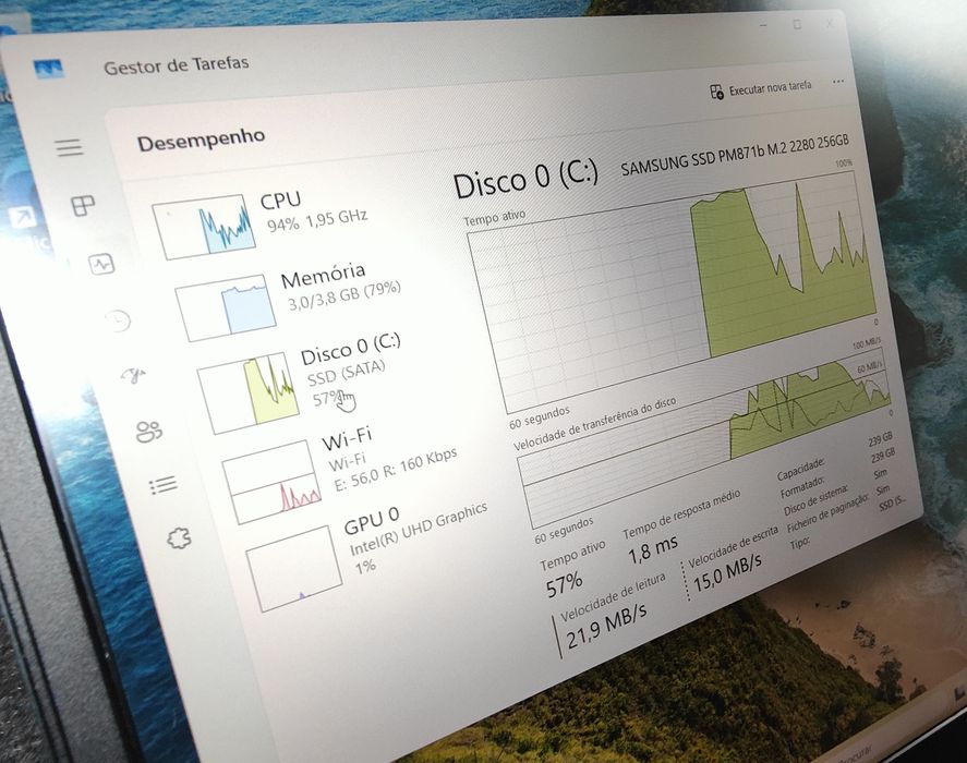 Portátil Lenovo E15 15.6" i5 10Th 16GB RAM 256GB NVME