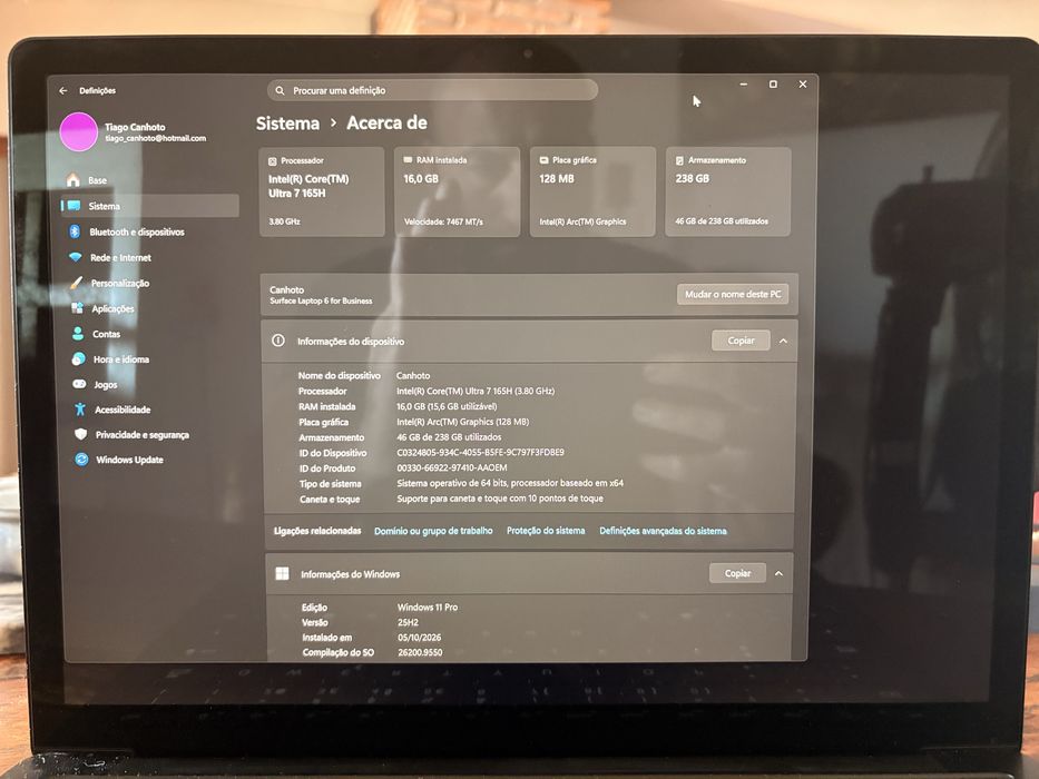 Microsoft Surface Laptop 6 - Touch - intel Ultra 7 - Garantia Loures ...