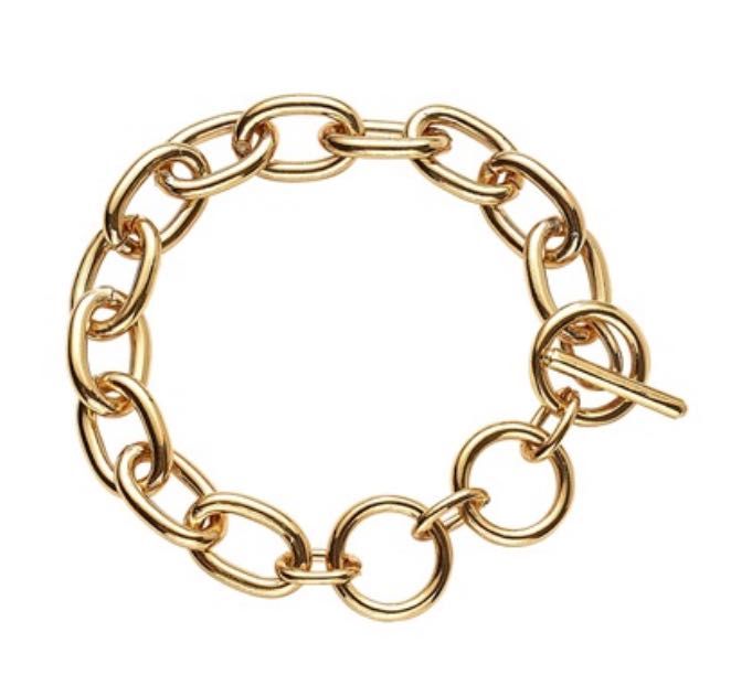 Pulseira Dourada Botanica NOVA