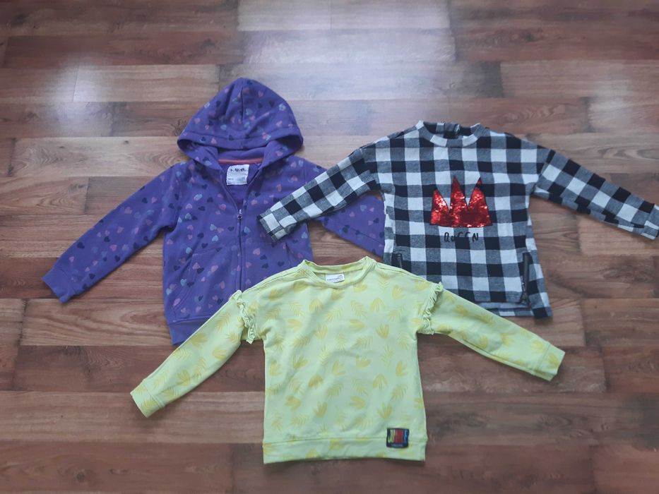 3 bluzy rozm. 110 4-5 lat