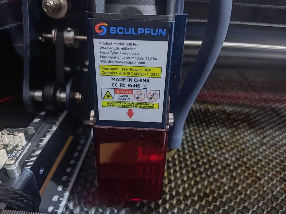 Máquina de Corte e Gravação a Laser Sculpun S30 Pro, 10W (Com Extras)