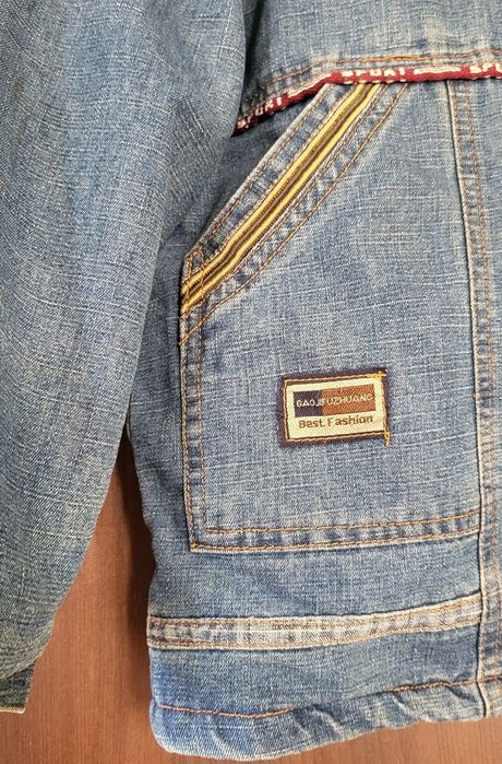 Джинсова куртка, утеплена, boy, 128-134р.