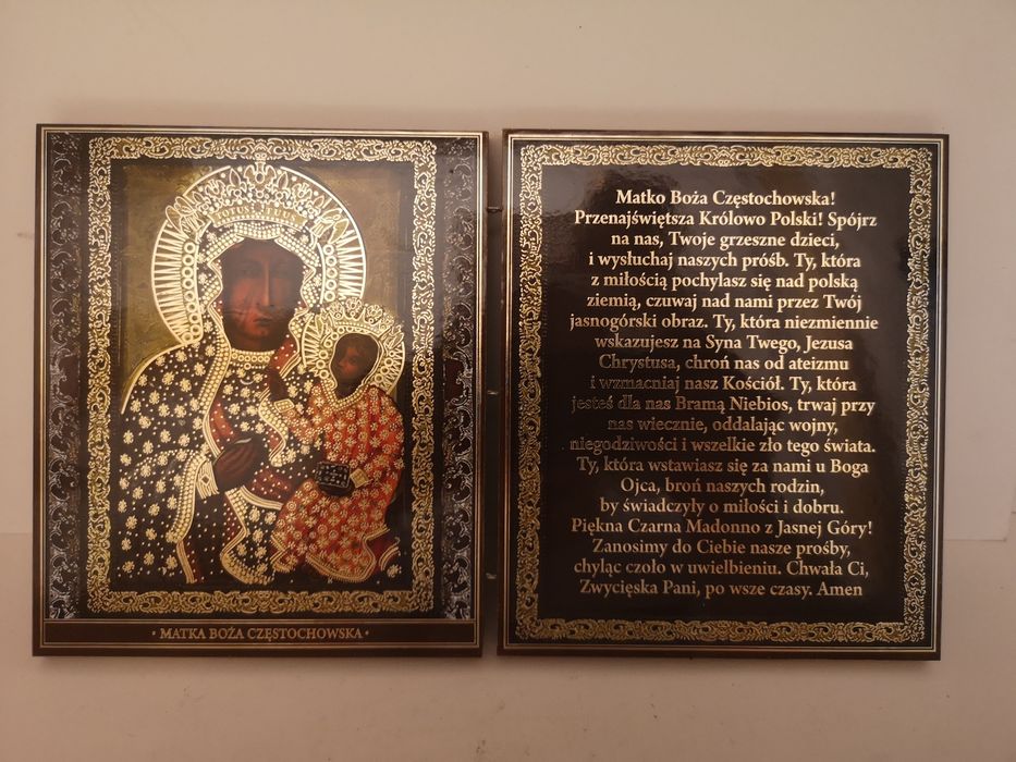 Rozkładana ikona Matka Boska Częstochowska