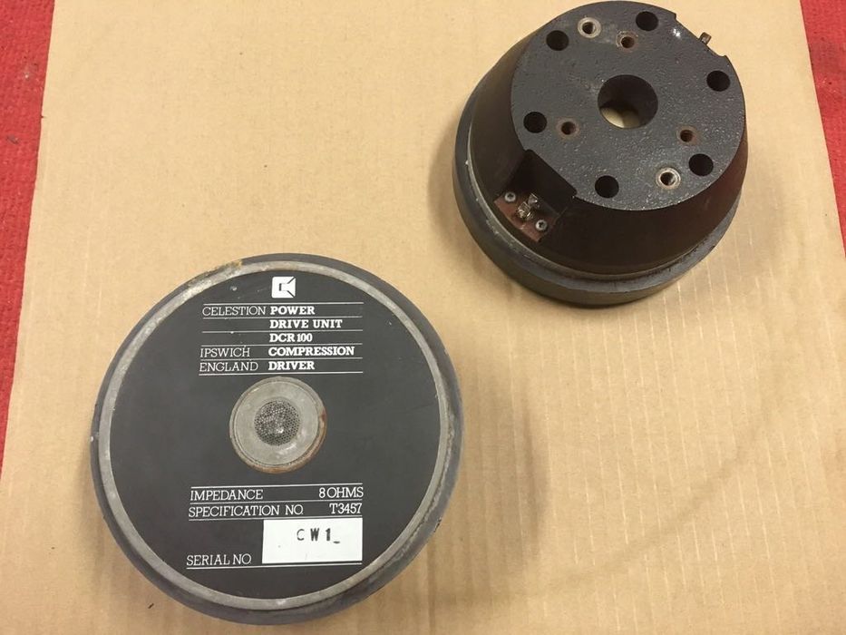 2x agudos / Pinhas / Motor compressor Celestion DCR100