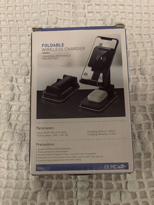 Carregador Sem Fio Rápido Base de Carregamento Rápido