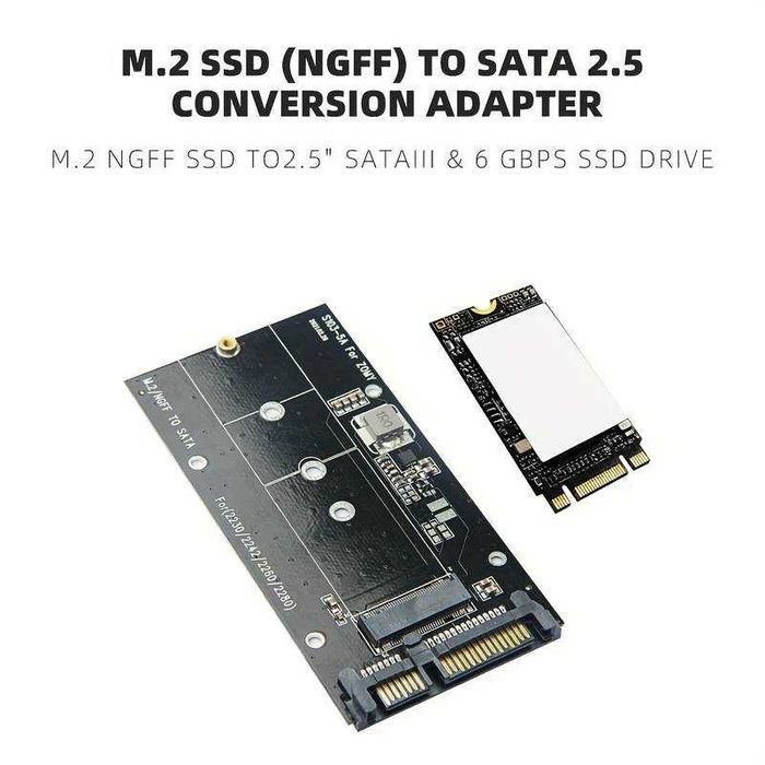 Adaptador ssd m.2 para sata