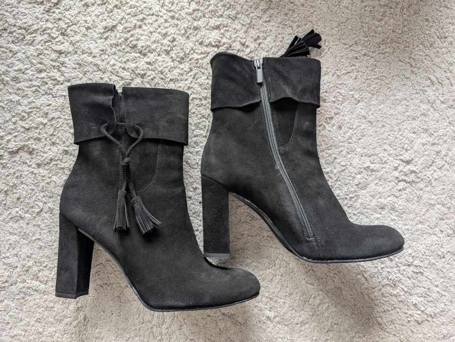 Nowe Botki Badura 40 skórzane