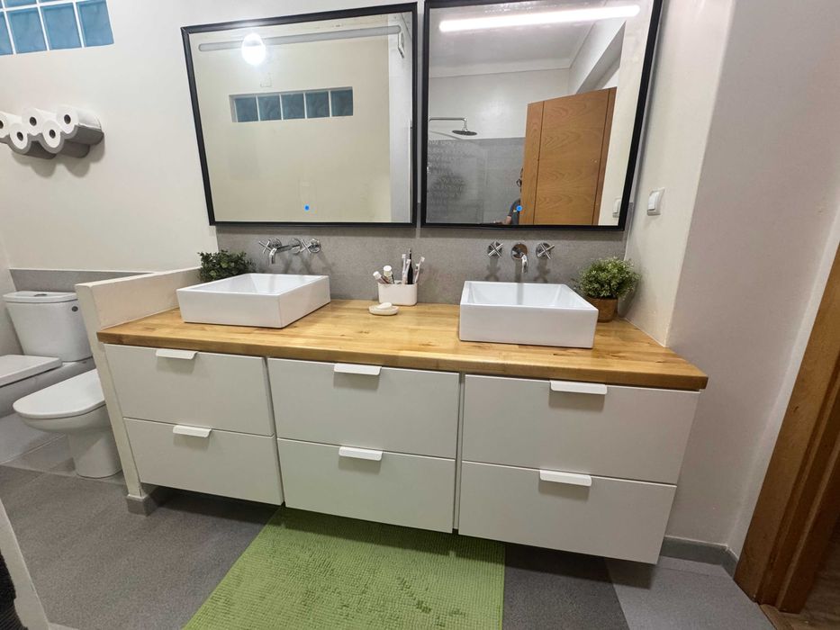 Móvel Casa de Banho IKEA branco premium Bom Estado (Vendedor classificação Excelenete)