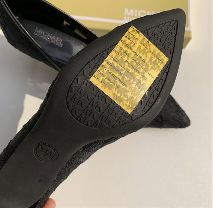 Жіночі туфлі Michael Kors, чорні, каблук 6,5 см