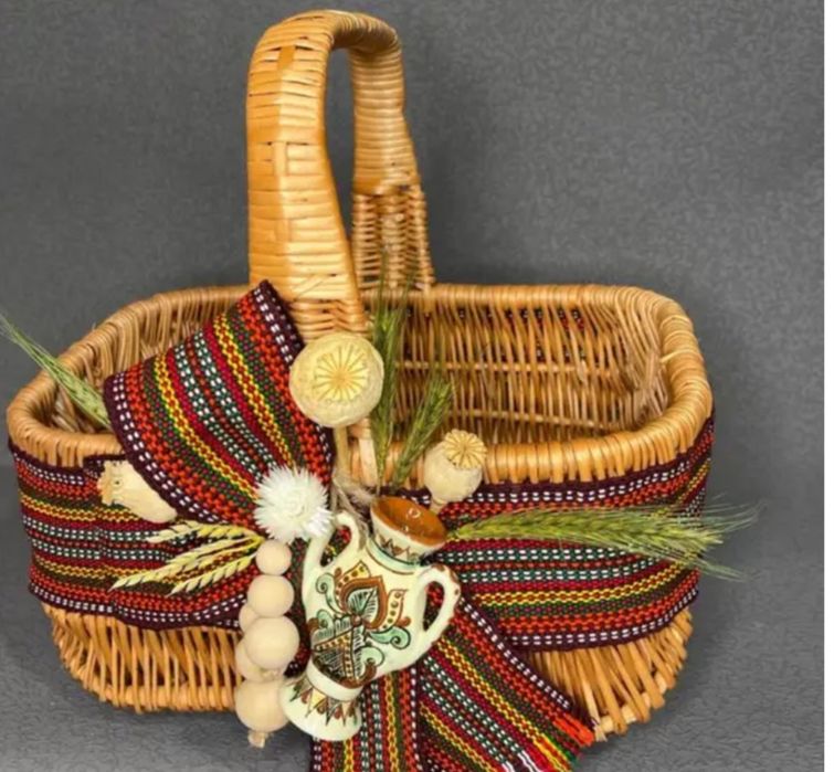 Пасхальний кошик. Великодній кошик. Етнодекор. Голендер