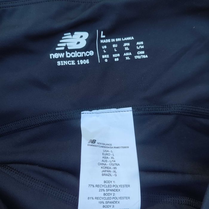 New Balance Leggings de Corrida Track & Field Pretos Elásticos